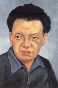 Frida Kahlo Portrait of Diego Rivera painting